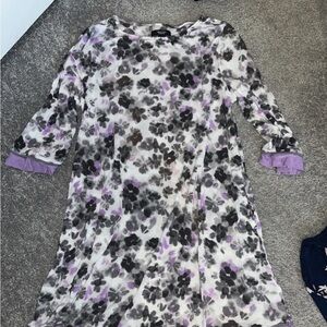 Women’s Simply Wang By Vera Wang Purple Floral Knee Length Dress Size Small
